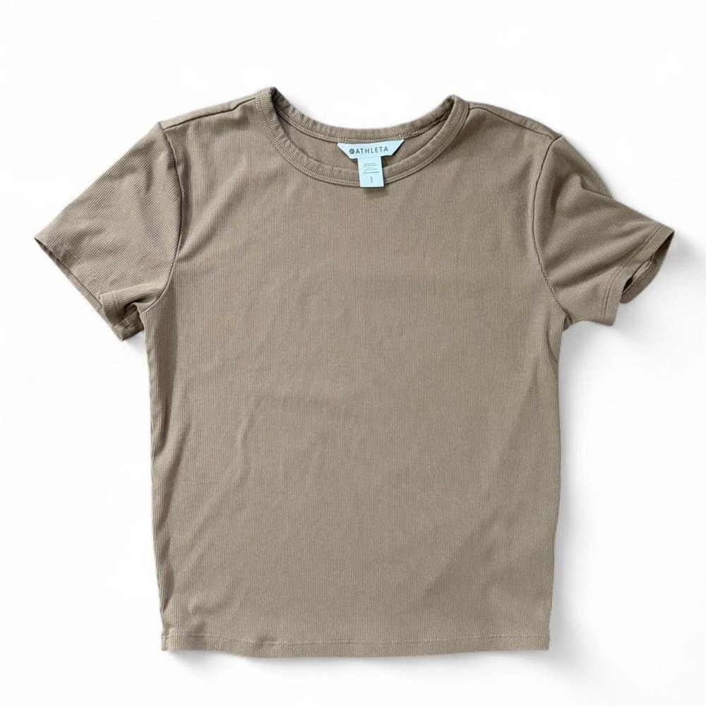 Athleta Brown Cropped Tee